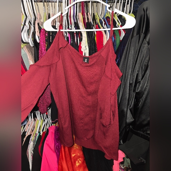 💋5/20 Lilian open shoulder blouse 2x - Picture 1 of 5